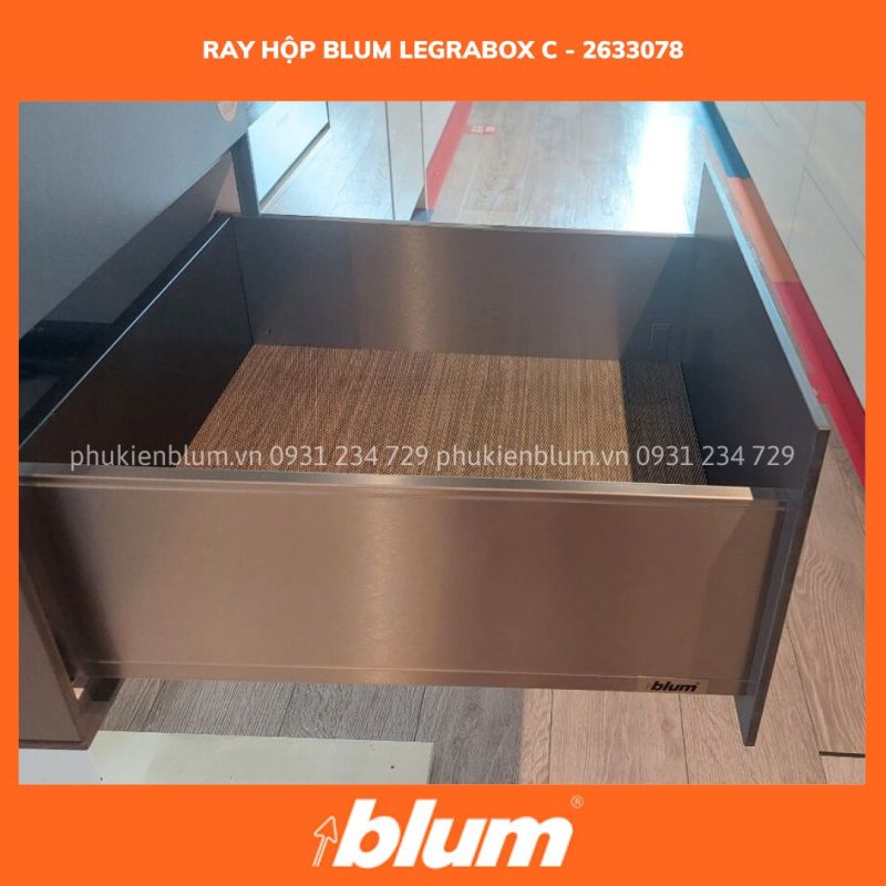 Ray Hộp Blum LEGRABOX C chiều 177mm Xám Đậm 2633078 770C5002S FA-01 1 2633078