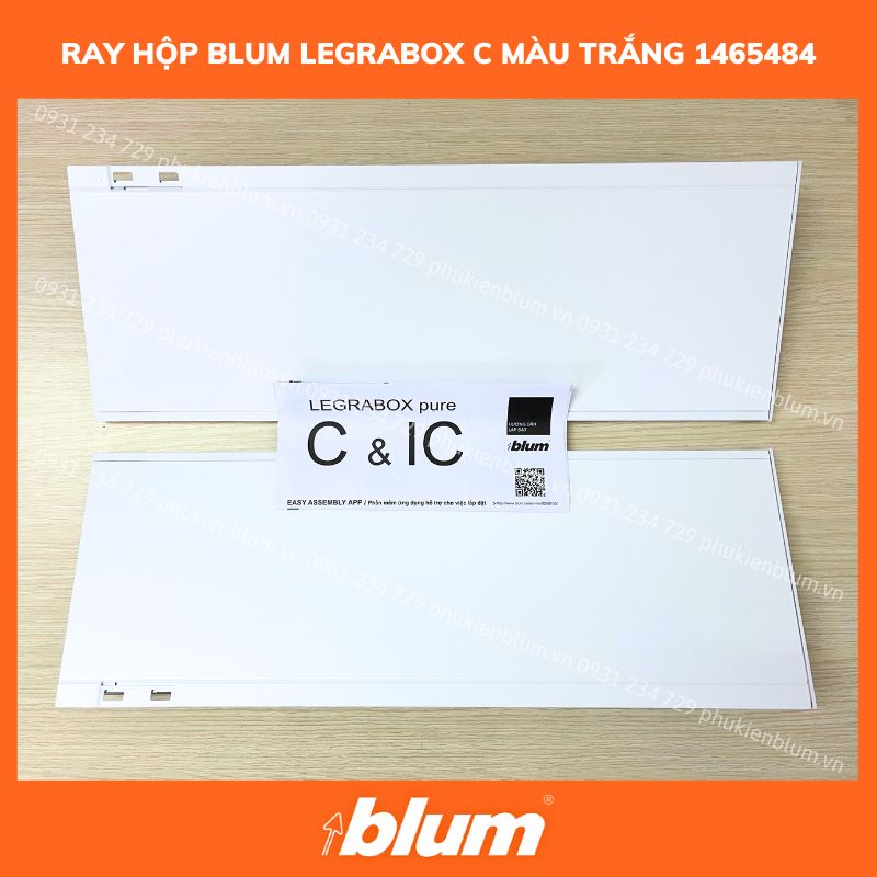 Ray Hộp Blum LEGRABOX C cao 177mm Trắng 1465484 770C5002S FA-01 4 RAY HOP BLUM LEGRABOX C MAU TRANG 1465484 phukienblum.vn 2