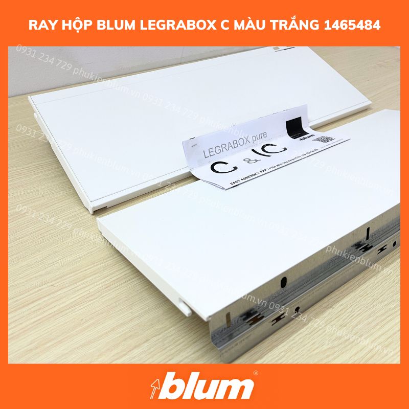 Ray Hộp Blum LEGRABOX C cao 177mm Trắng 1465484 770C5002S FA-01 5 RAY HOP BLUM LEGRABOX C MAU TRANG 1465484 phukienblum.vn 5