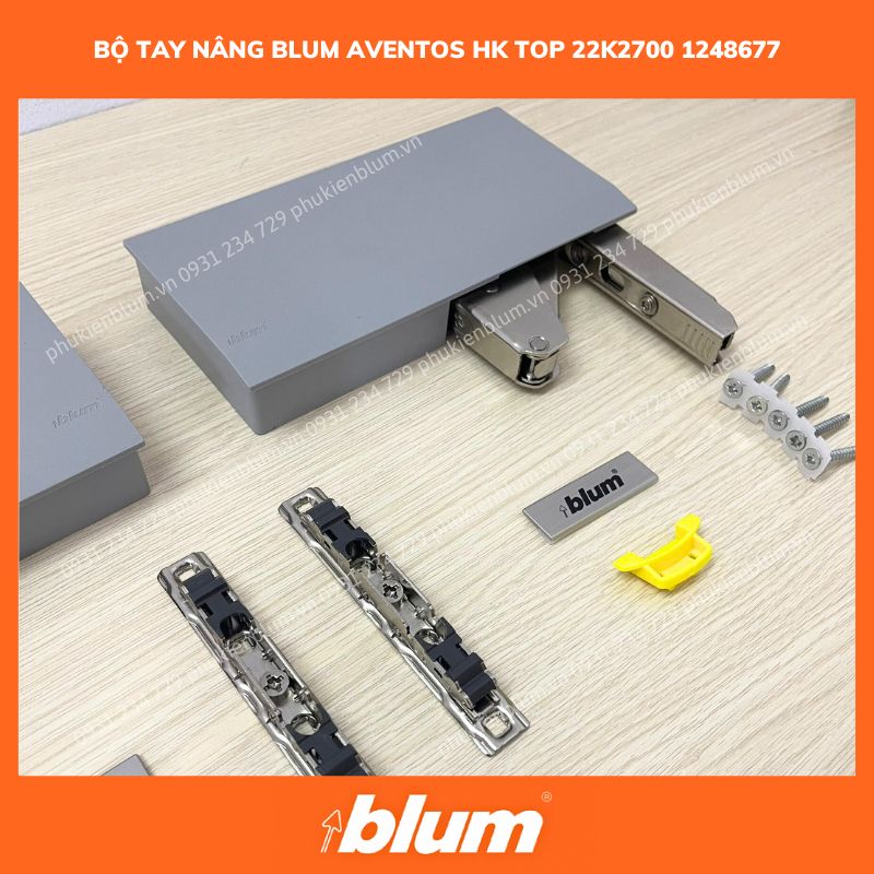 Bộ Hộp Lực Blum AVENTOS HK 22K2700 Xám 1248677 20 Bo tay nang BLUM AVENTOS HK top 22K2700 1248677 3