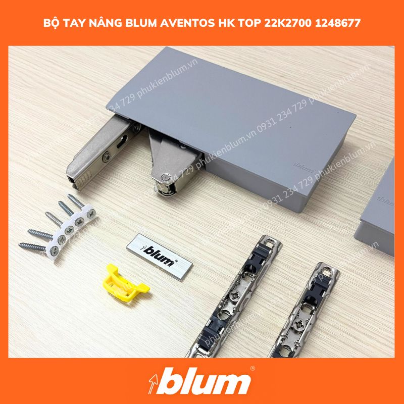 Bộ Hộp Lực Blum AVENTOS HK 22K2700 Xám 1248677 21 Bo tay nang BLUM AVENTOS HK top 22K2700 1248677 4