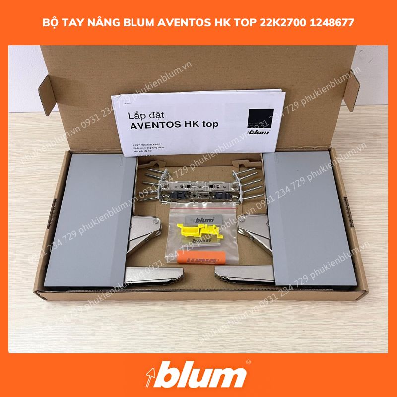 Bộ Hộp Lực Blum AVENTOS HK 22K2700 Xám 1248677 19 Bo tay nang BLUM AVENTOS HK top 22K2700 1248677