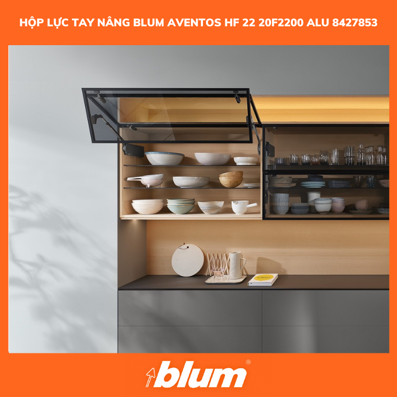 Hộp Lực Tay Nâng Blum AVENTOS HF 22 20F2200 Alu 8427853