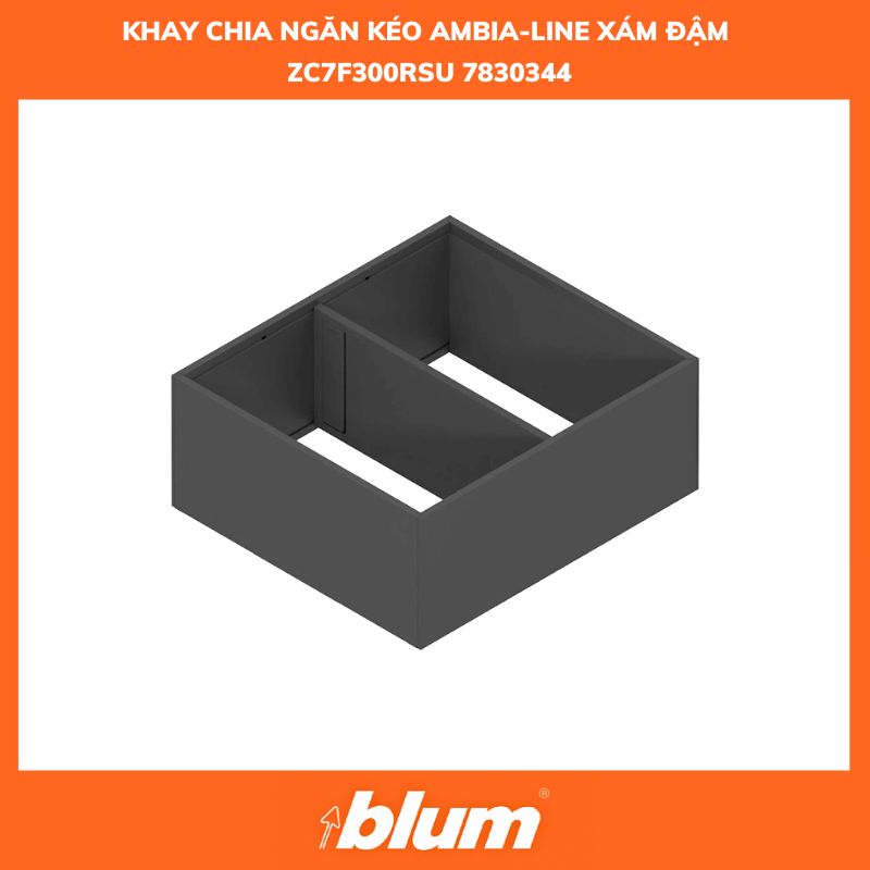 Khay Chia Ngăn Kéo AMBIA-LINE Xám Đậm ZC7F300RSU 7830344