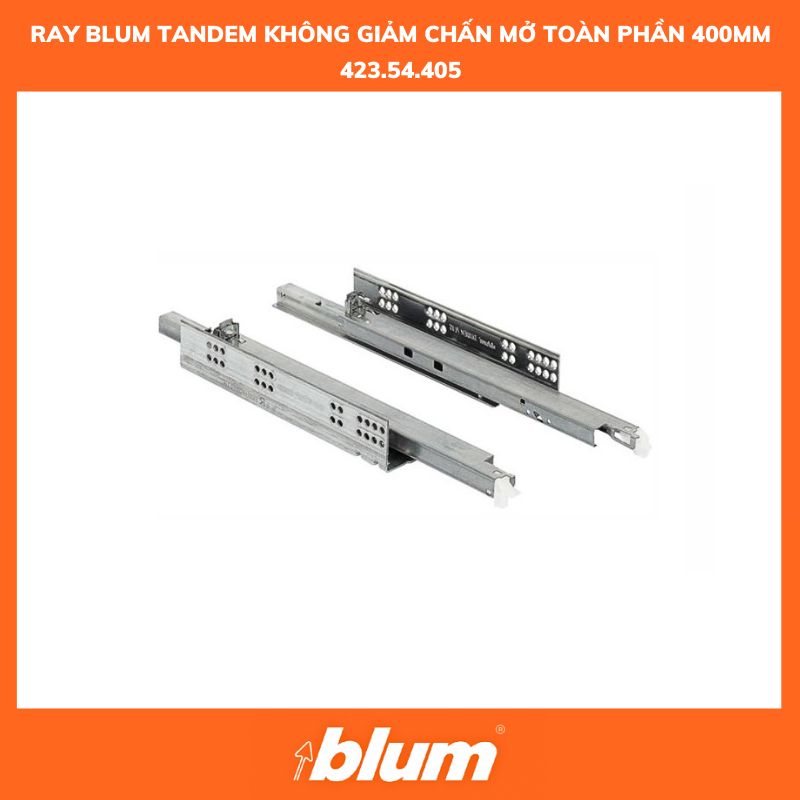 Ray Âm Blum Tandem Không Giảm Chấn Mở Toàn Phần 400mm MS_ 423.54.405 Ray Am Blum Tandem Khong Giam Chan Mo Toan Phan 400mm MS 423.54.405