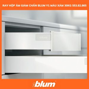 Ray Hộp Âm Giảm Chấn Blum Y1 Màu Xám 30kg 553.82.865