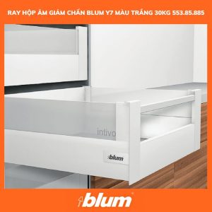 Ray Hộp Âm Giảm Chấn Blum Y7 Màu Trắng 30kg 553.85.885
