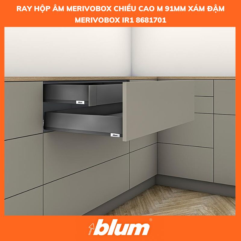 Ray Hộp Âm MERIVOBOX IR1, Chiều Cao M 91mm, Xám Đậm 8681701 470M5002S IS-01