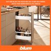 Giá Gia Vị Blum SPACE TWIN MERIVOBOX R1-R2 rộng 150-250mm Màu Trắng 1460410 470M50B0S TW