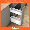 Giá gia vị Blum SPACE TWIN MERIVOBOX R1-R3 rộng 150-250mm Trắng 5939596 470M50B0S TW