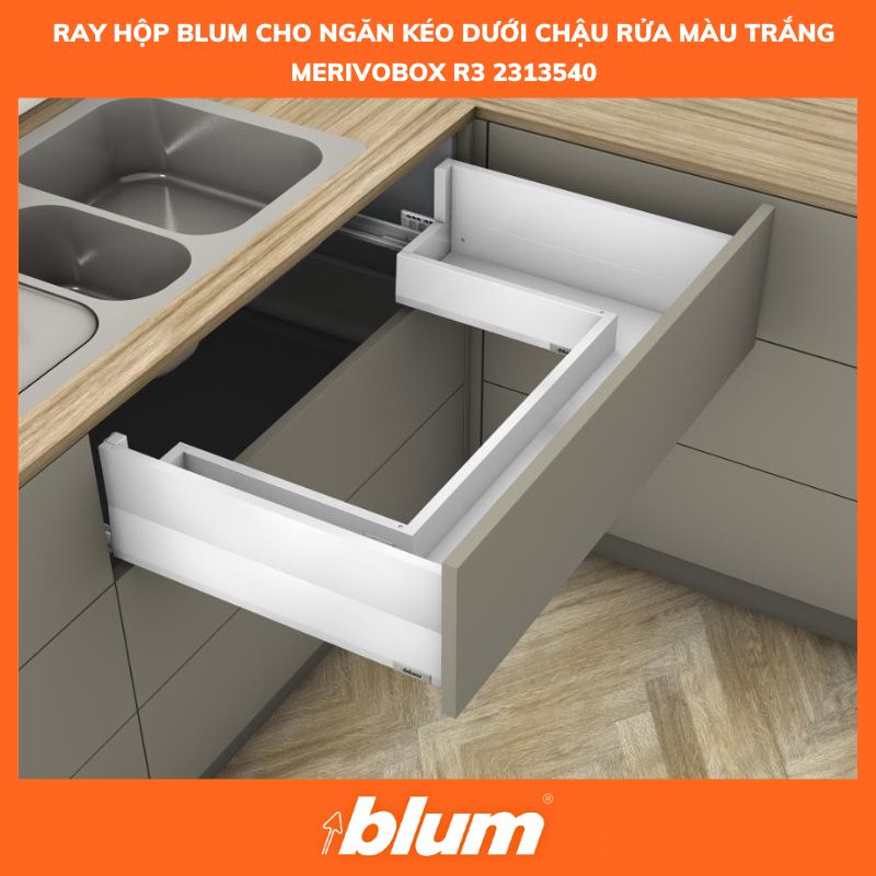 Ray Hộp cho Ngăn Kéo Dưới Chậu Rửa Sink Drawer Màu Trắng MERIVOBOX R3 2313540