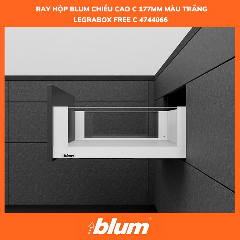 Ray Hộp LEGRABOX Free C, Chiều Cao C 177mm,4744066 Trắng