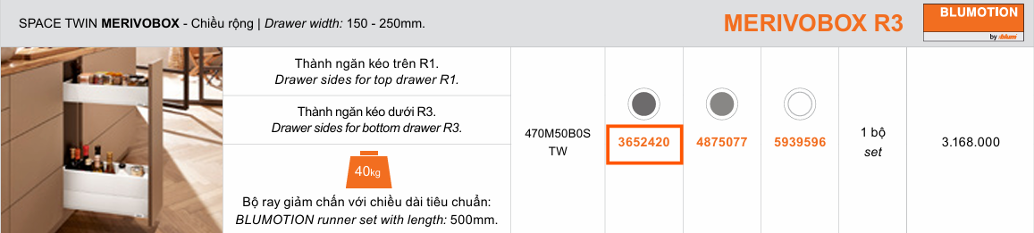 SPACE TWIN MERIVOBOX R1 R3 Xam Dam