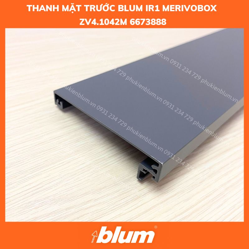 Mặt Trước Ray Hộp Âm MERIVOBOX ZV4.1042M 6673888 3 THANH MAT TRUOC BLUM IR1 MERIVOBOX ZV4.1042M 6673888 phukienblum.vn 2