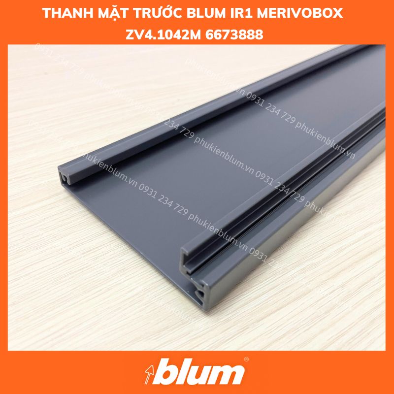 Mặt Trước Ray Hộp Âm MERIVOBOX ZV4.1042M 6673888 4 THANH MAT TRUOC BLUM IR1 MERIVOBOX ZV4.1042M 6673888 phukienblum.vn 3