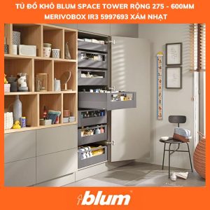 Tủ Đồ Khô Blum SPACE TOWER MERIVOBOX IR3, 5997693, Xám Nhạt