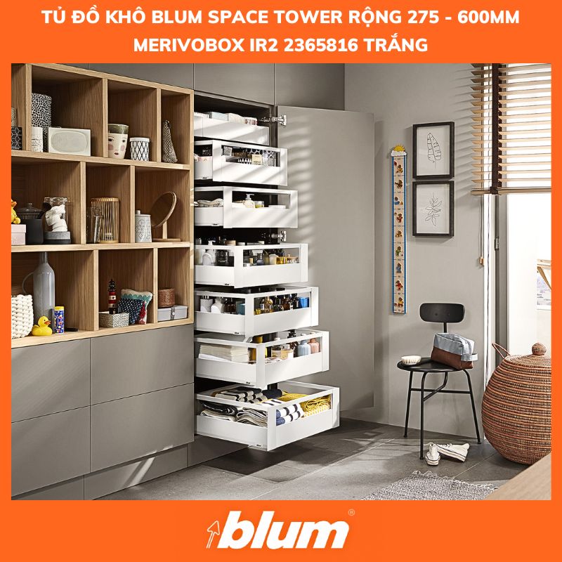 Tủ Đồ Khô Blum SPACE TOWER MERIVOBOX IR2, 2365816, Trắng