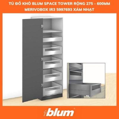 Tu Do Kho Blum SPACE TOWER Rong 275 600mm MERIVOBOX IR3 5997693 Xam Nhat 1 600x600 1