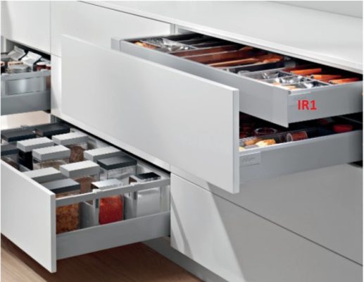 Ray Hộp Âm MERIVOBOX IR1 Chiều Cao M 91mm XÁM NHẠT 6874725 470M5002S IS-01 4 ri