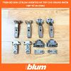 BỘ BẢN LỀ KHUNG NHÔM CHO TAY NÂNG BLUM HF TOP 78Z550AT11 8923153 CHO KHUNG NHÔM KÍNH 19-21MM