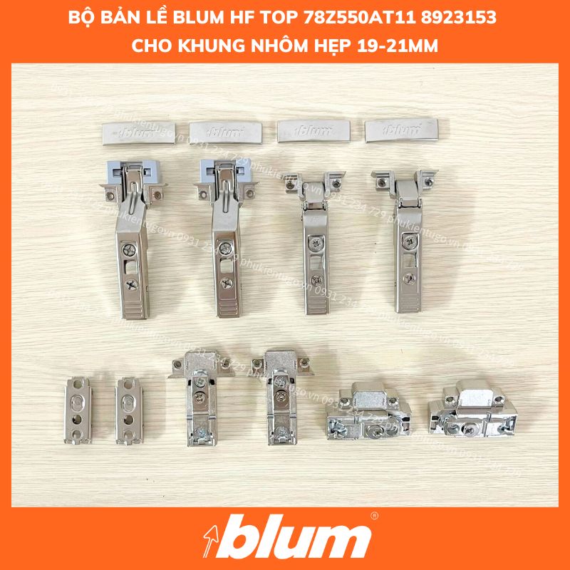 BỘ BẢN LỀ KHUNG NHÔM BLUM