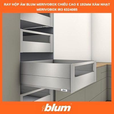 So sánh ray hộp Blum Legrabox và Merivobox có gì khác biệt? 8 Ray Hop Am BLUM MERIVOBOX Chieu Cao E 192MM XAM NHAT MERIVOBOX IR3 6324085 600x600 1