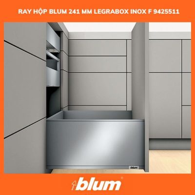 So sánh ray hộp Blum Legrabox và Merivobox có gì khác biệt? 16 Ray Hop Blum 241 Mm LEGRABOX Inox F 9425511 600x600 1