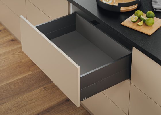 So sánh ray hộp Blum Legrabox và Merivobox có gì khác biệt? 1 ray hộp