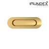 Tay nắm âm cửa trượt oval 709.18.351 Imundex mạ vàng