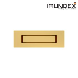 Tay nắm âm cửa trượt hình chữ nhật 709.18.371 Imundex mạ vàng