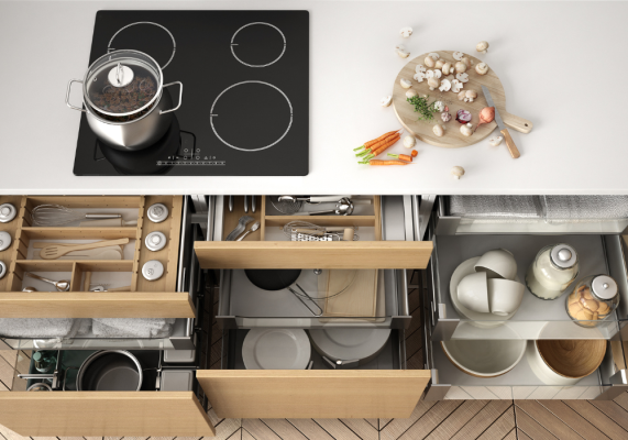 Phụ kiện tủ bếp cần có và cách chọn phù hợp cho từng kiểu tủ 1 phu kien tu bep gom nhung gi 1