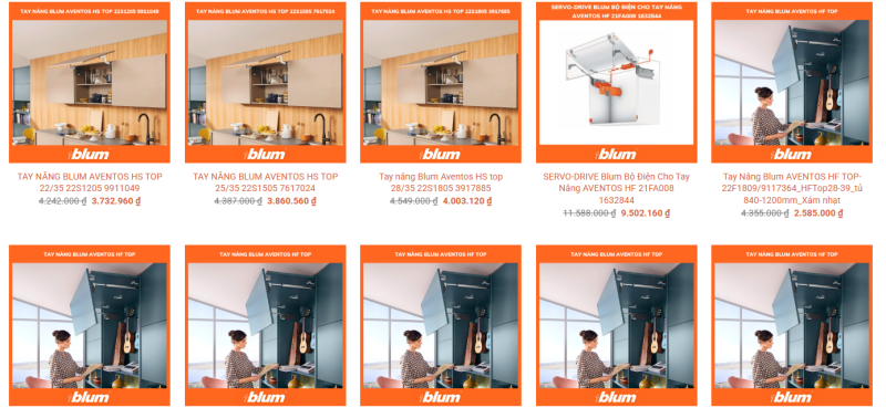 Phụ kiện tủ bếp cho căn hộ chung cư