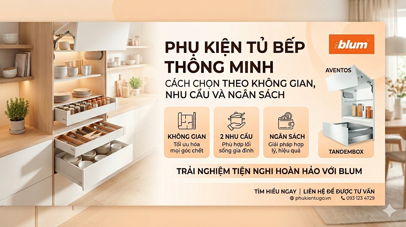 Phụ kiện tủ bếp thông minh: cách chọn theo không gian, nhu cầu và ngân sách 7 unnamed 33