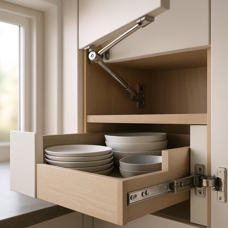 Phụ kiện tủ bếp: Những lựa chọn thiết thực và kinh nghiệm chọn cho dự án thực tế 6 Phu kien tu bep Nhung lua chon thiet thuc va kinh nghiem chon cho du an thuc te
